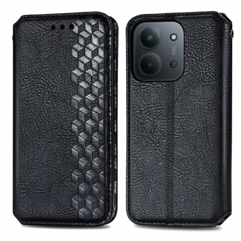 Folio-fodral För Poco C85 Mockaeffekt