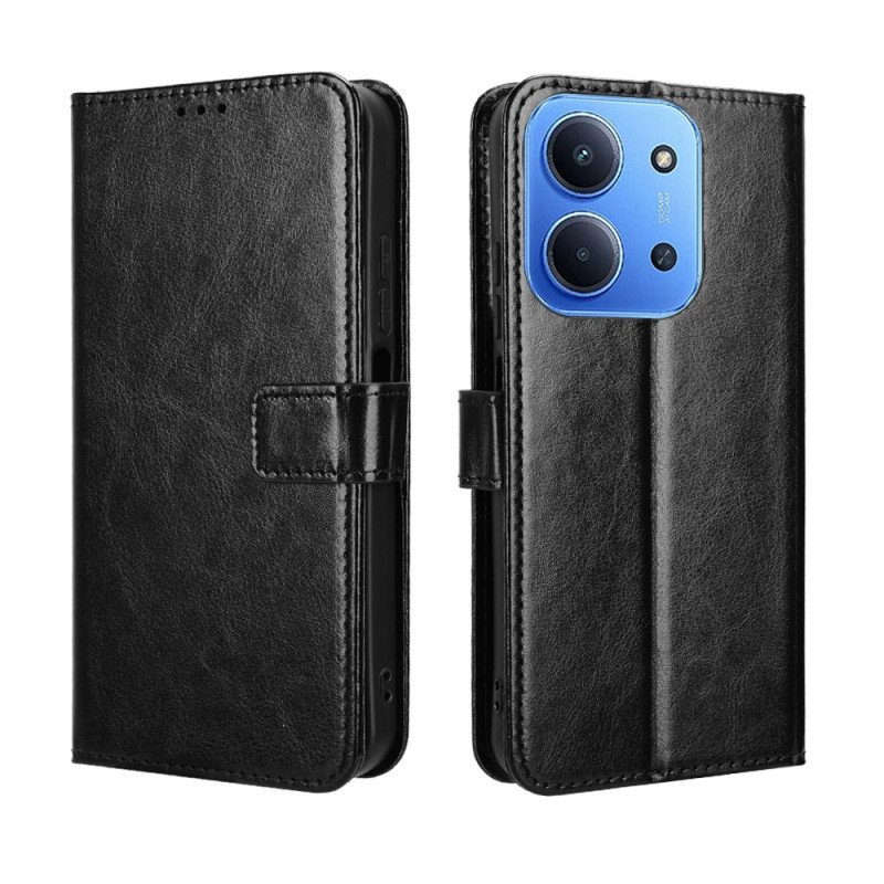 Läderfodral Poco C85 Telefonfodral Flashigt Konstläder