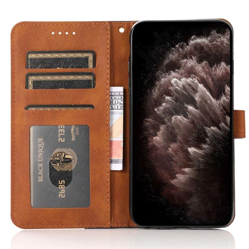 Läderfodral Poco C85 Telefonfodral Tvåfärgad