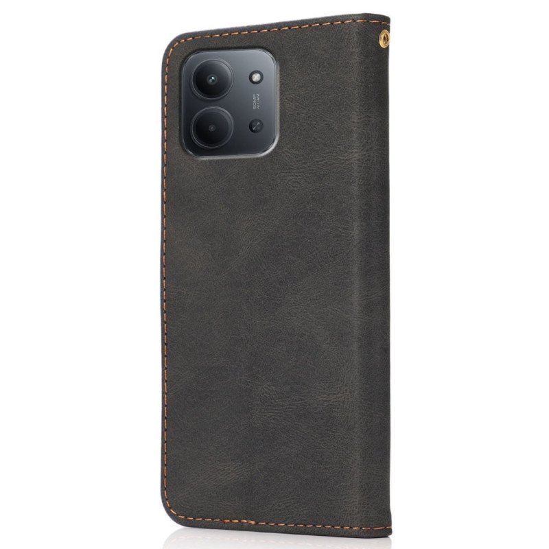 Läderfodral Poco C85 Telefonfodral Tvåfärgad