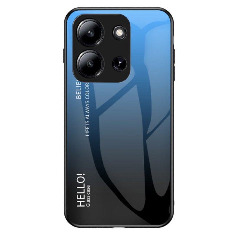 Skal Poco C85 Telefonfodral Härdat Glas Hello