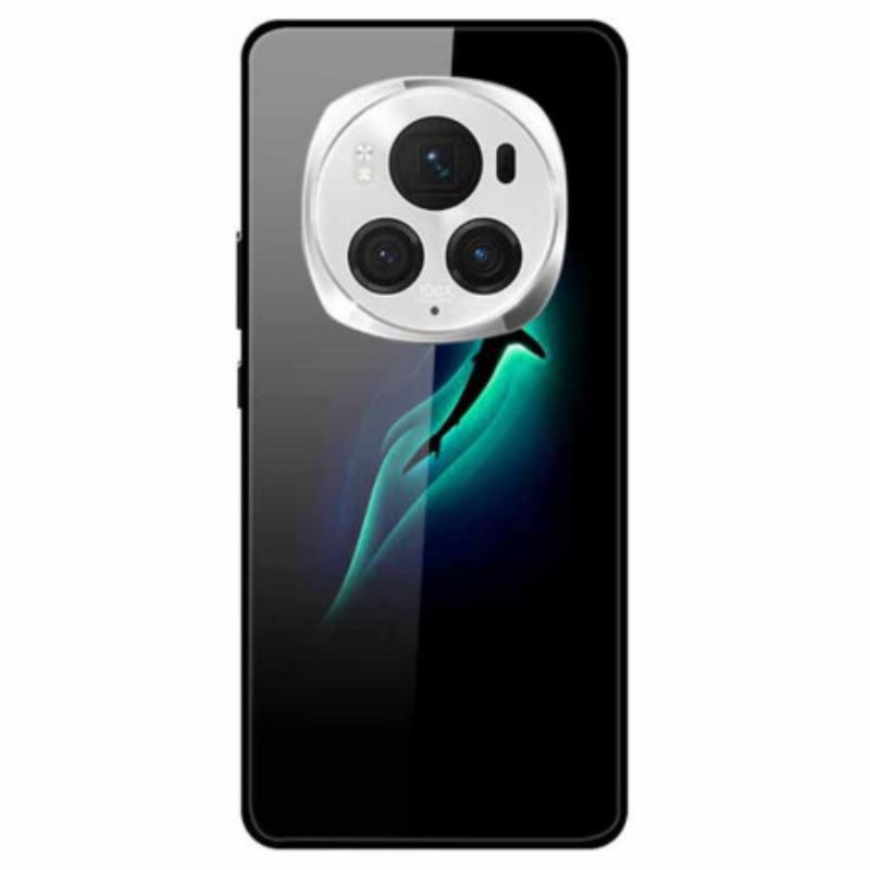 Skal Honor Magic 6 Pro Blå Fisk Härdat Glas
