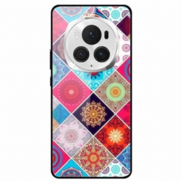 Skal Honor Magic 6 Pro Telefonfodral Färgglada Blommor I Härdat Glas