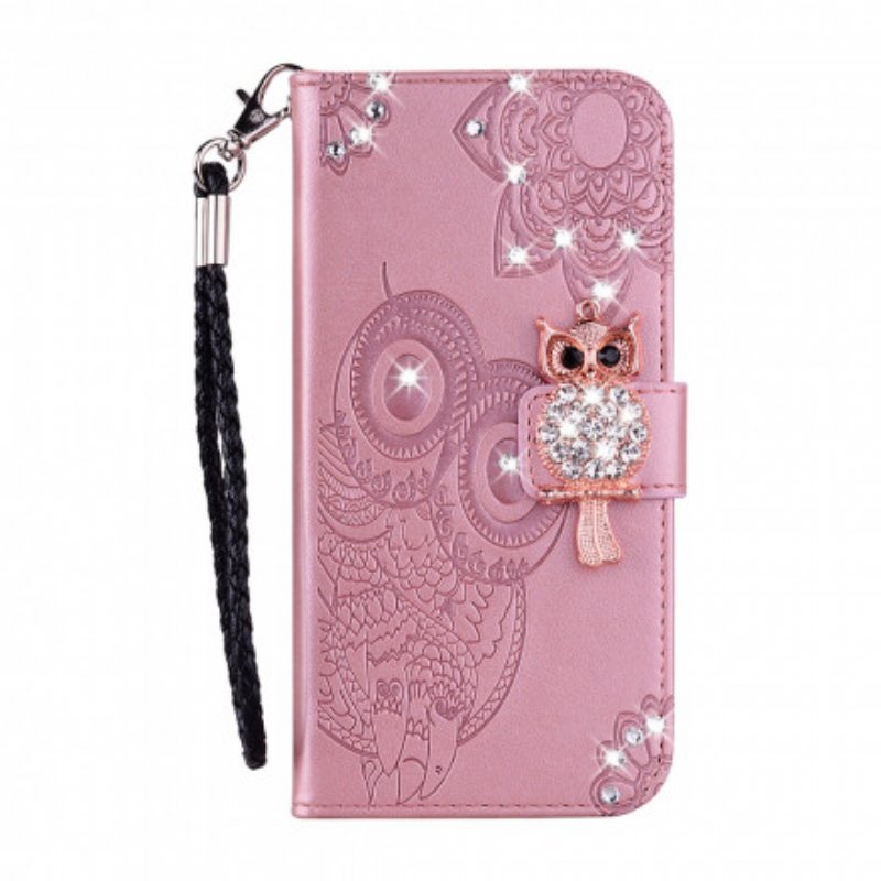 Fodral Samsung Galaxy S21 Ultra 5G Uggla Mandala Och Charm