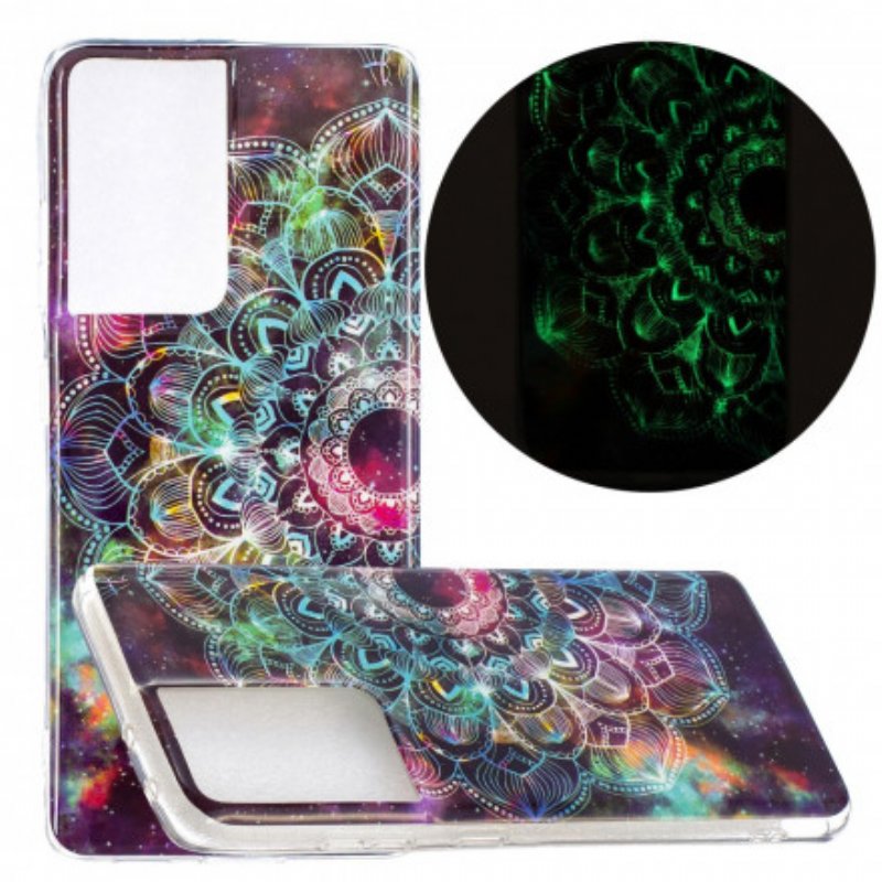 Skal Samsung Galaxy S21 Ultra 5G Fluorescerande Blommig Serie