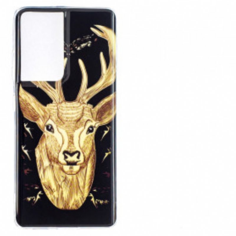 Skal Samsung Galaxy S21 Ultra 5G Fluorescerande Majestic Deer