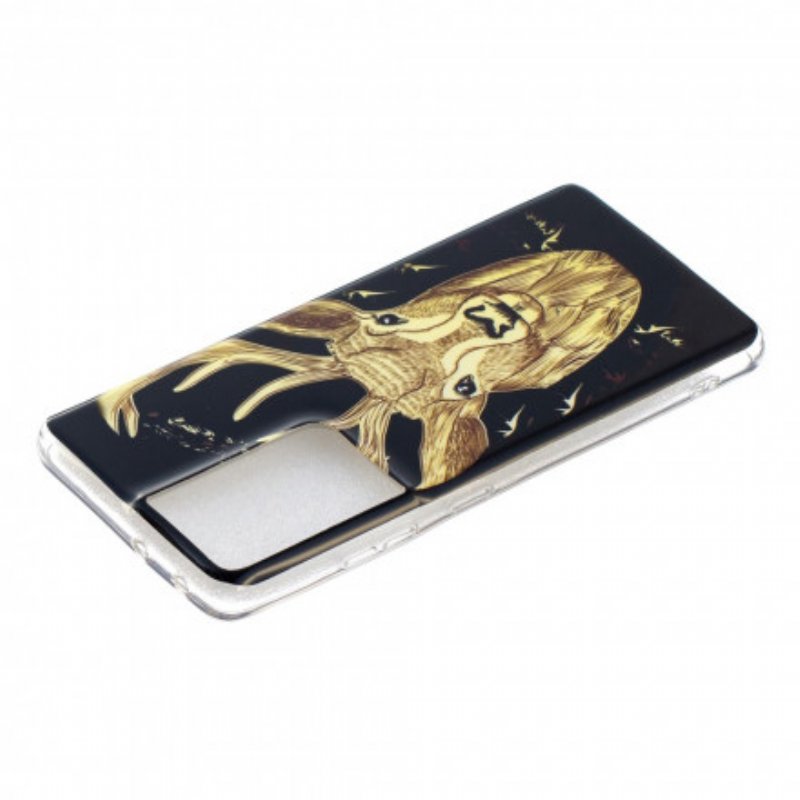 Skal Samsung Galaxy S21 Ultra 5G Fluorescerande Majestic Deer