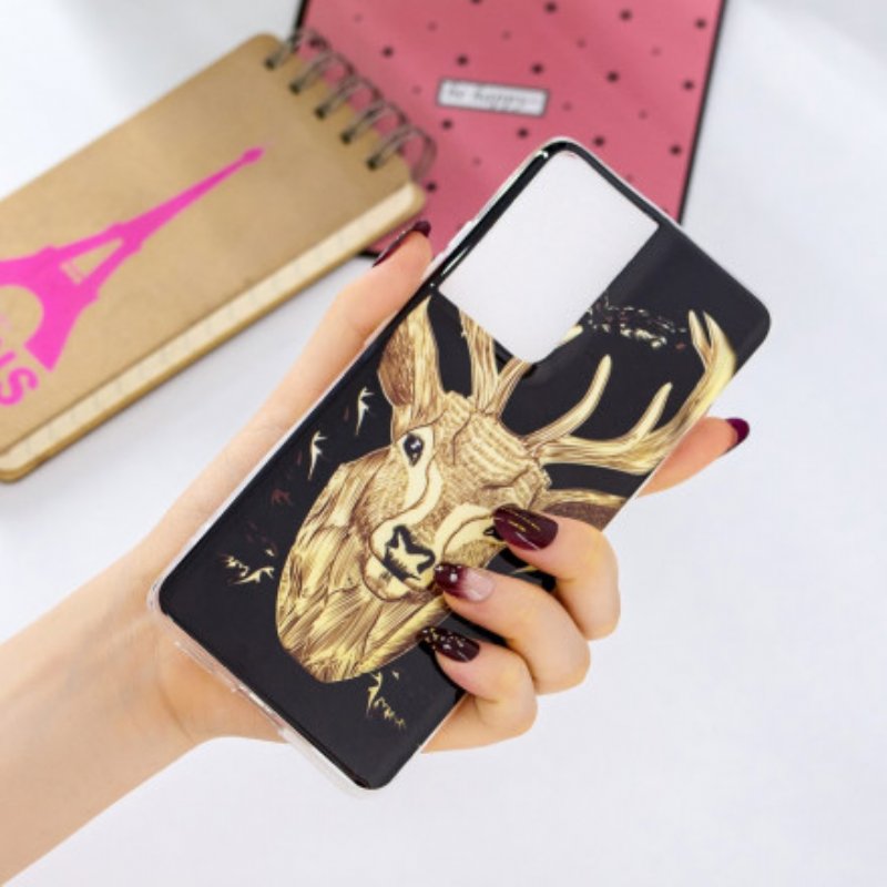 Skal Samsung Galaxy S21 Ultra 5G Fluorescerande Majestic Deer
