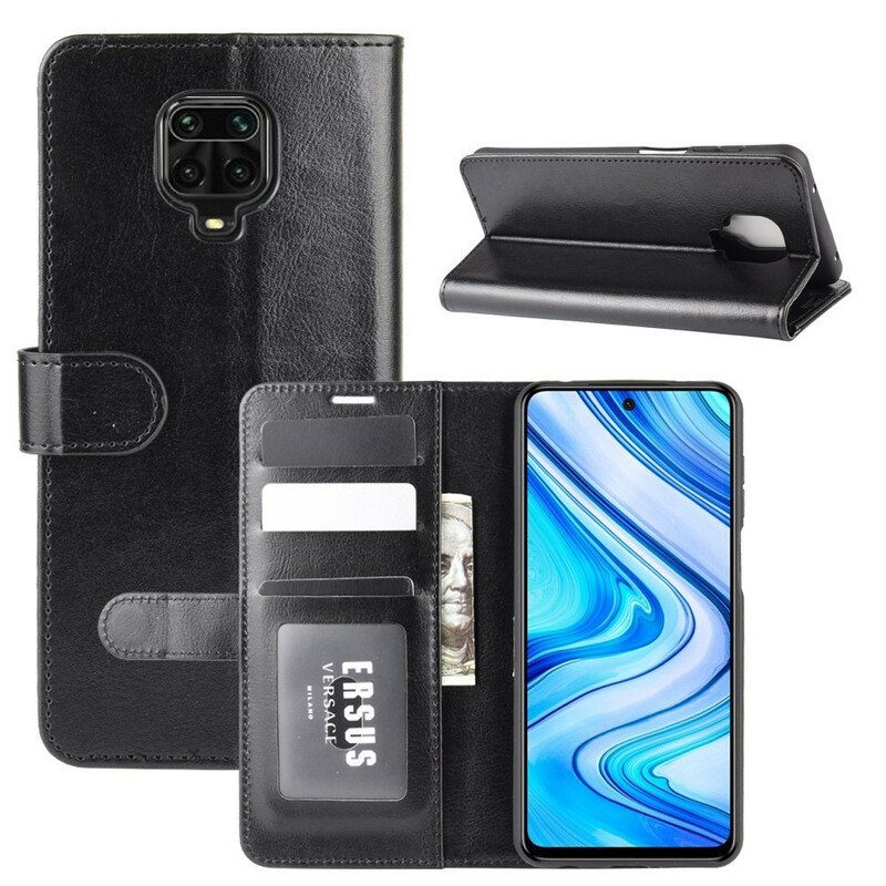 Fodral Xiaomi Redmi Note 9S / 9 Pro Klassisk Lädereffekt