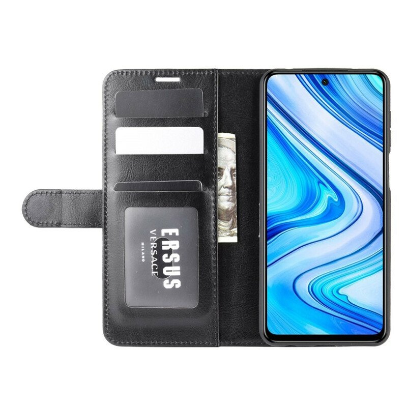 Fodral Xiaomi Redmi Note 9S / 9 Pro Klassisk Lädereffekt