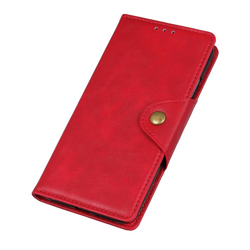 Folio-fodral Xiaomi Redmi Note 9S / 9 Pro Knapp I Konstläder