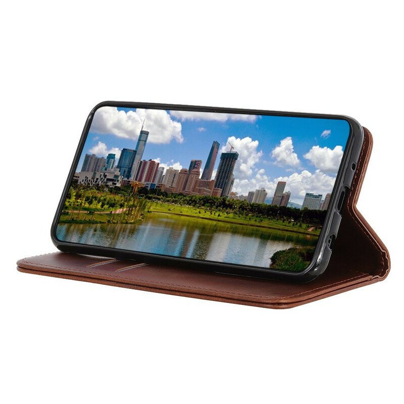 Folio-fodral Xiaomi Redmi Note 9S / 9 Pro Läderfodral Elegance Split Läder