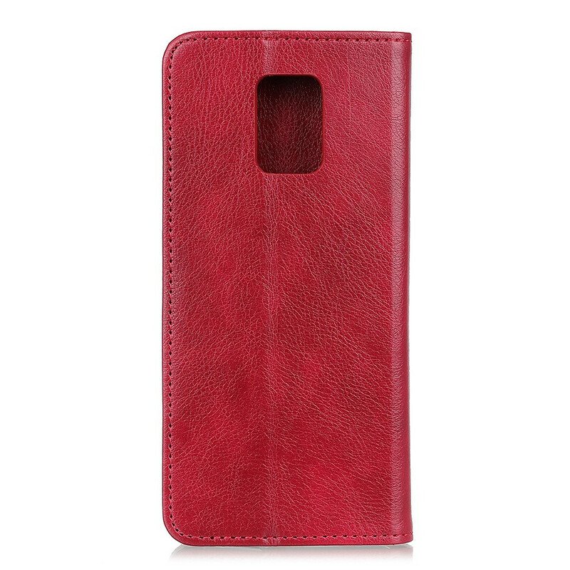 Folio-fodral Xiaomi Redmi Note 9S / 9 Pro Läderfodral Elegance Split Läder