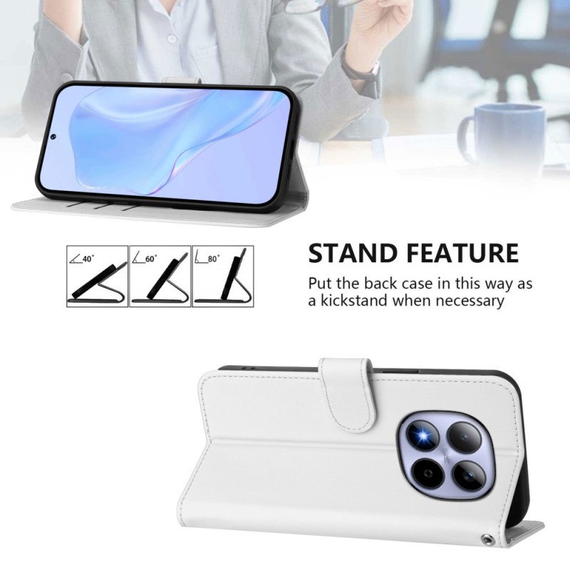 Fodral För Xiaomi Redmi Note 15 Pro 5g Enkelt Konstläder