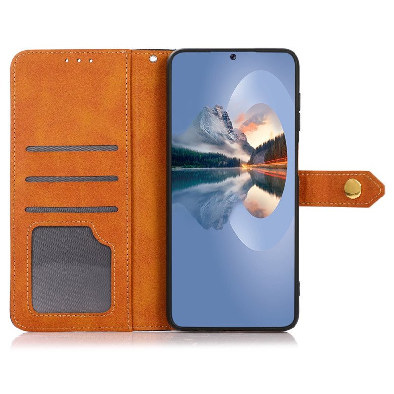 Fodral För Xiaomi Redmi Note 15 Pro 5g Khazneh Guldspänne