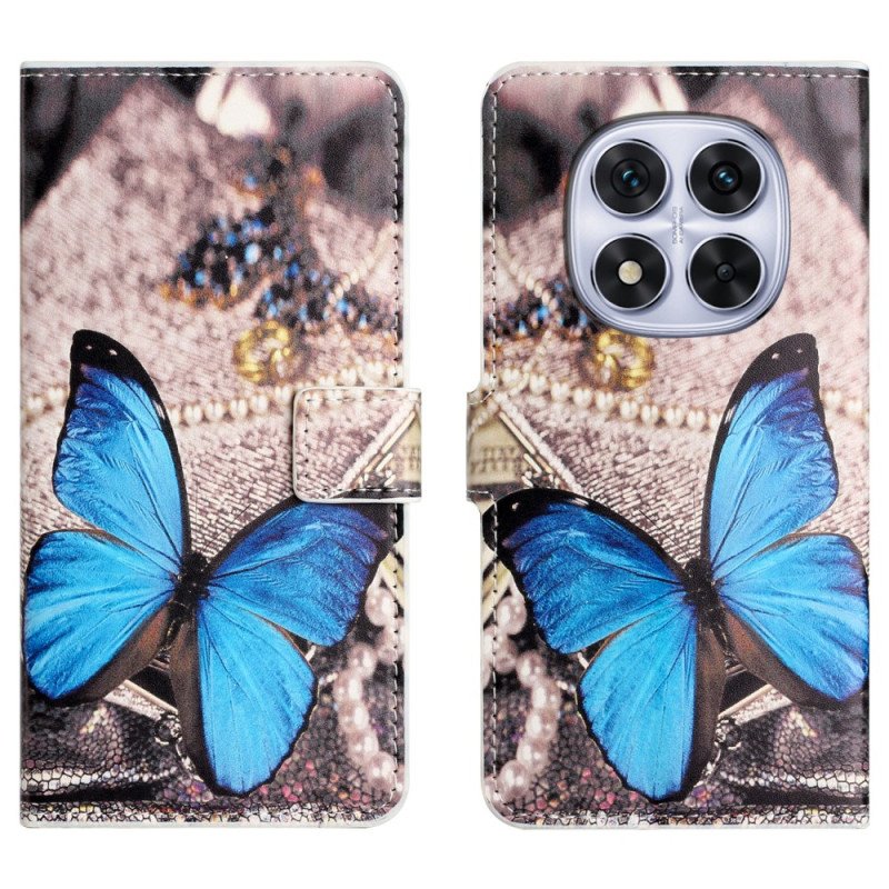 Fodral Xiaomi Redmi Note 15 Pro 5g Blå Fjäril