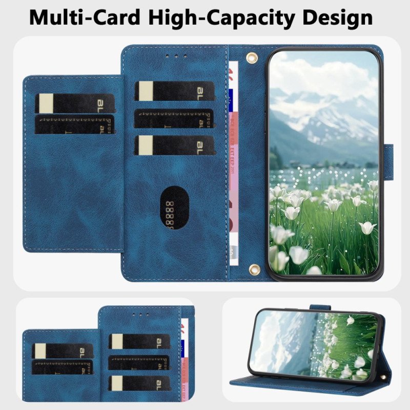 Fodral Xiaomi Redmi Note 15 Pro 5g Plånbok Med 5 Kortplatser