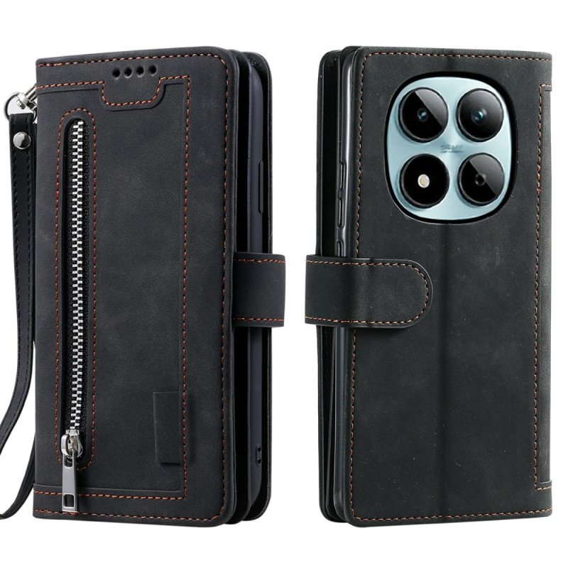 Fodral Xiaomi Redmi Note 15 Pro 5g Plånbok Med 9 Kortfacken