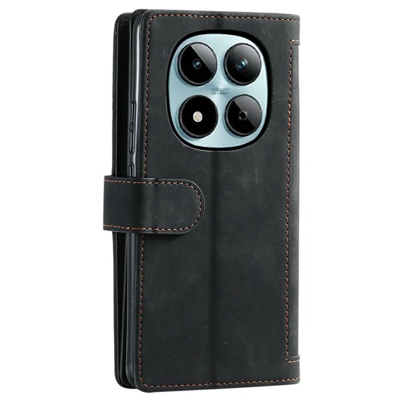 Fodral Xiaomi Redmi Note 15 Pro 5g Plånbok Med 9 Kortfacken