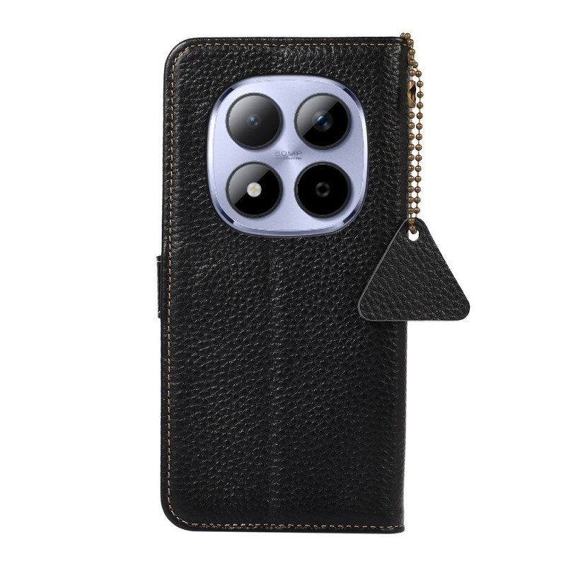 Läderfodral Xiaomi Redmi Note 15 Pro 5g Telefonfodral Äkta Läder