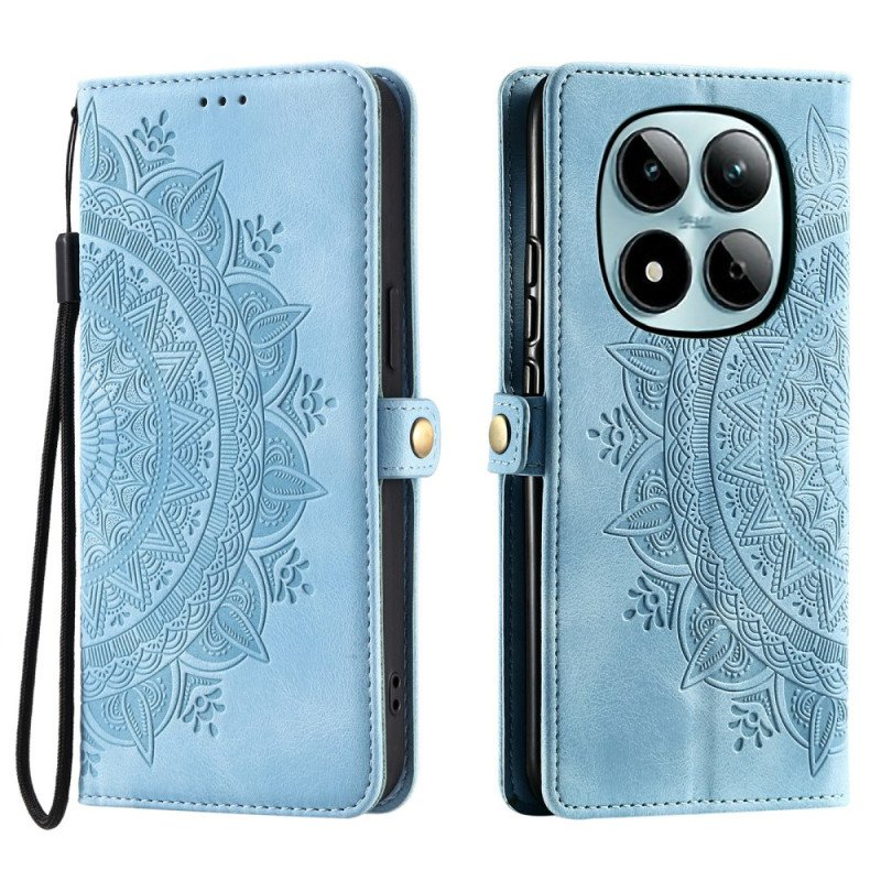 Läderfodral Xiaomi Redmi Note 15 Pro 5g Telefonfodral Mandala I Mockaeffekt