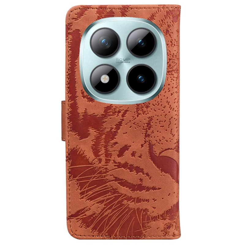 Läderfodral Xiaomi Redmi Note 15 Pro 5g Telefonfodral Tigertryck