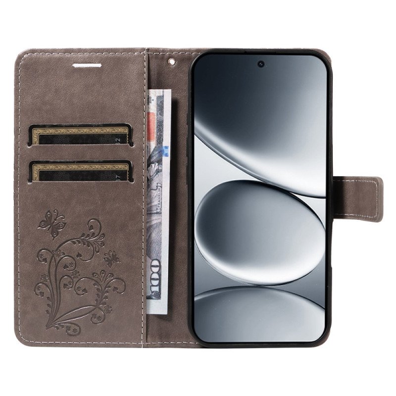 Läderskal Fodral Xiaomi Redmi Note 15 Pro 5g Jättefjärilar