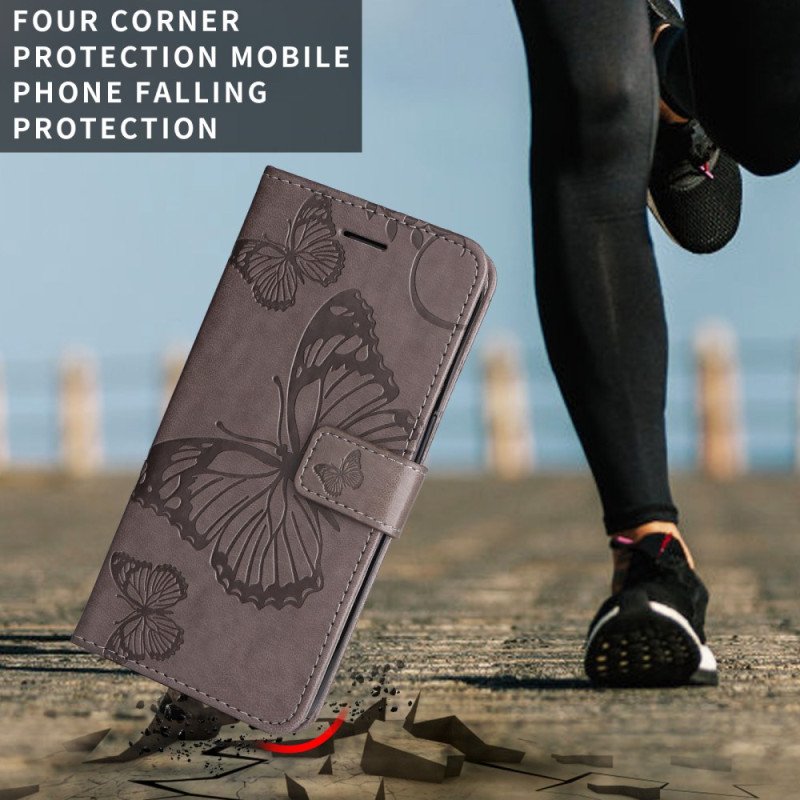 Läderskal Fodral Xiaomi Redmi Note 15 Pro 5g Jättefjärilar