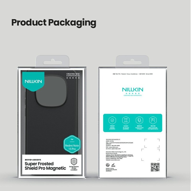 Skal För Xiaomi Redmi Note 15 Pro 5g Magnetisk Nillkin Frostad Sköld Pro