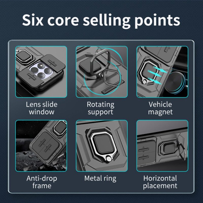 Skal Xiaomi Redmi Note 15 Pro 5g Slitstark Ring Med Linsskydd