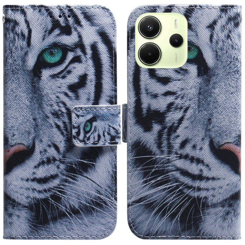 Fodral För Xiaomi Redmi Note 14 4g Vit Tiger