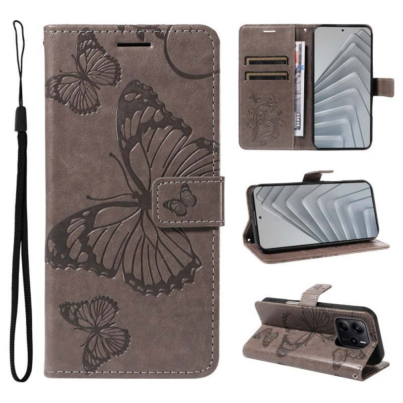 Fodral Xiaomi Redmi Note 14 4g Jättefjärilar