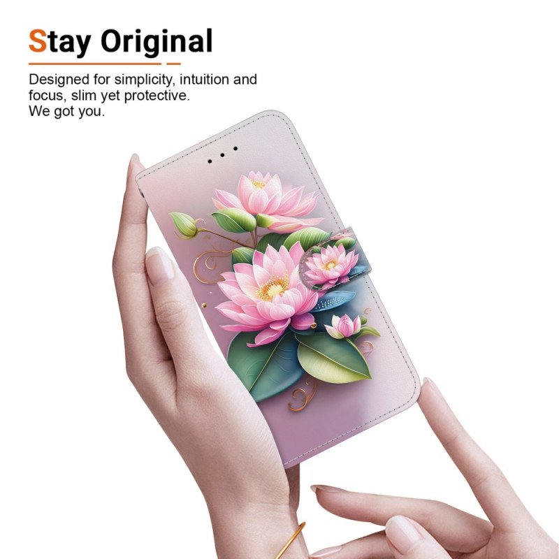 Fodral Xiaomi Redmi Note 14 4g Lotusblomma