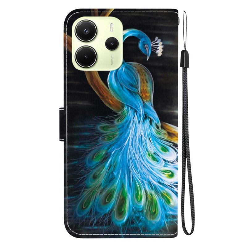 Fodral Xiaomi Redmi Note 14 4g Påfågelmönster