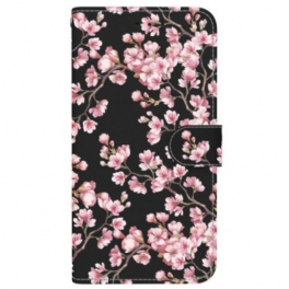 Fodral Xiaomi Redmi Note 14 4g Plommonblommor