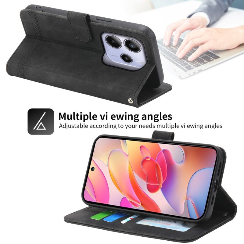 Läderfodral Xiaomi Redmi Note 14 4g Telefonfodral Dierfeng