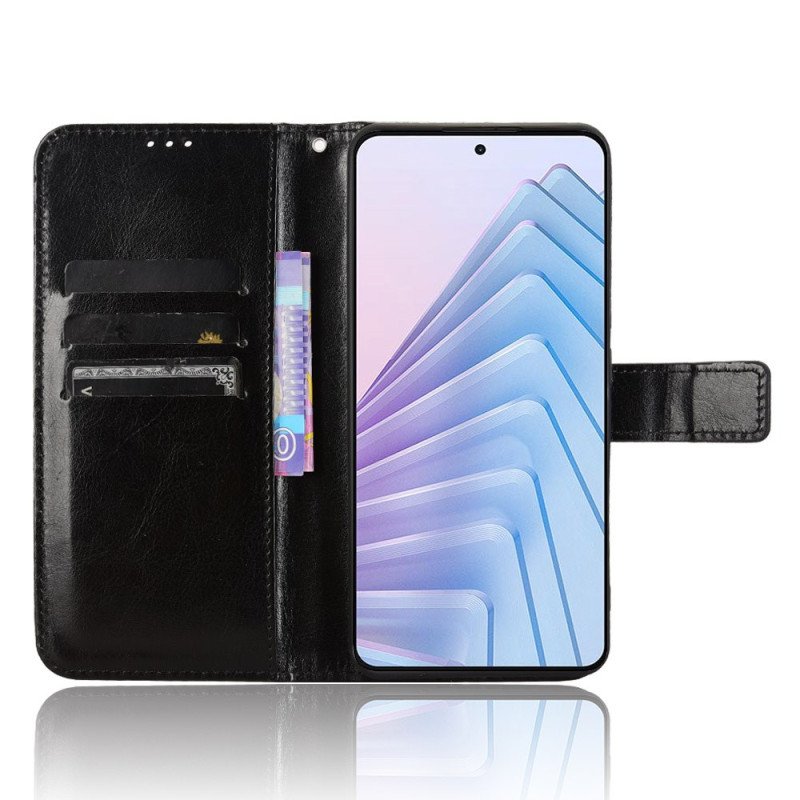 Läderfodral Xiaomi Redmi Note 14 4g Telefonfodral Prickig Konstläder