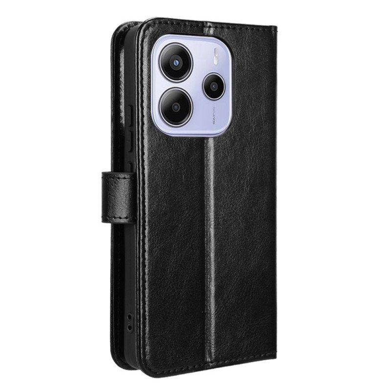 Läderfodral Xiaomi Redmi Note 14 4g Telefonfodral Prickig Konstläder