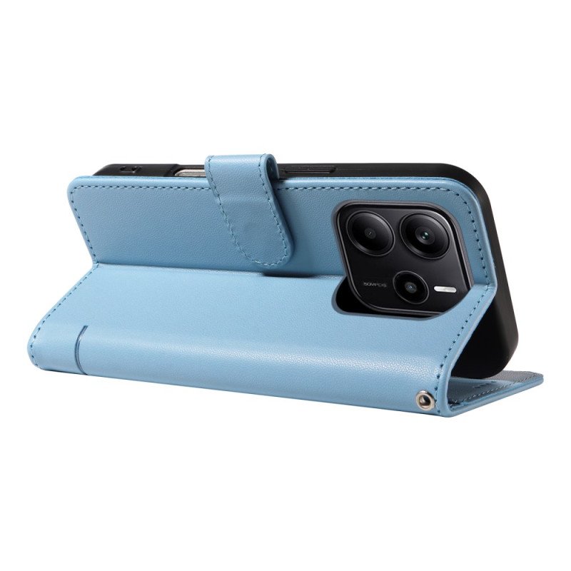 Läderfodral Xiaomi Redmi Note 14 4g Telefonfodral Rolig Katt Med Rem