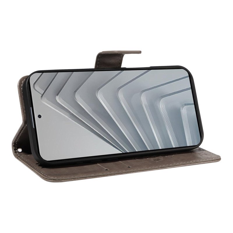 Läderfodral Xiaomi Redmi Note 14 4g Telefonfodral Träd Och Katt