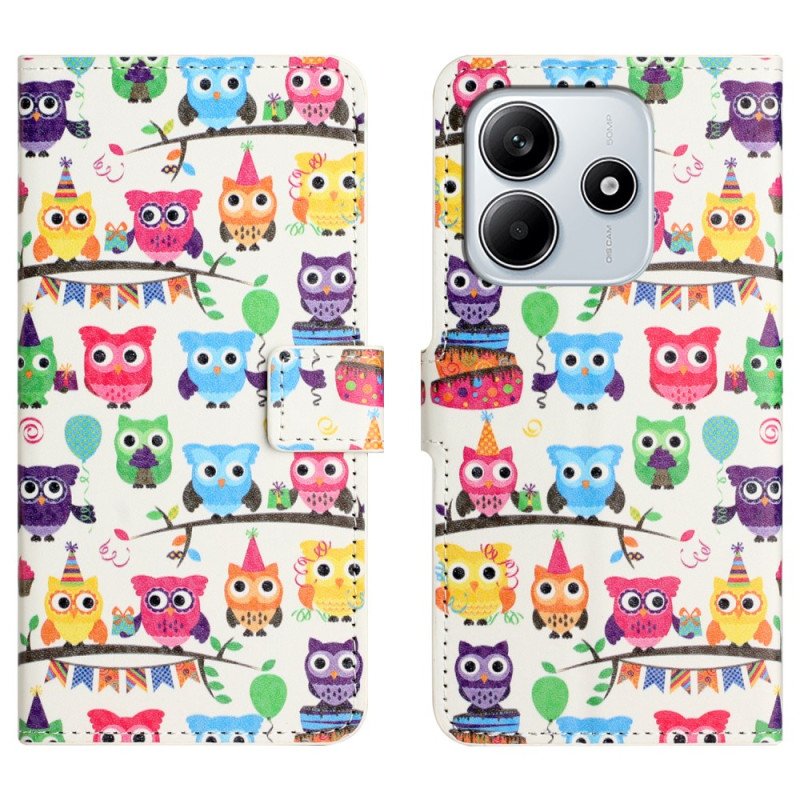 Läderfodral Xiaomi Redmi Note 14 4g Telefonfodral Uggelstam