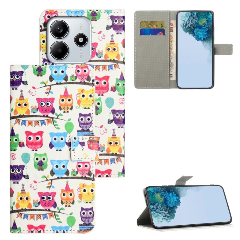 Läderfodral Xiaomi Redmi Note 14 4g Telefonfodral Uggelstam