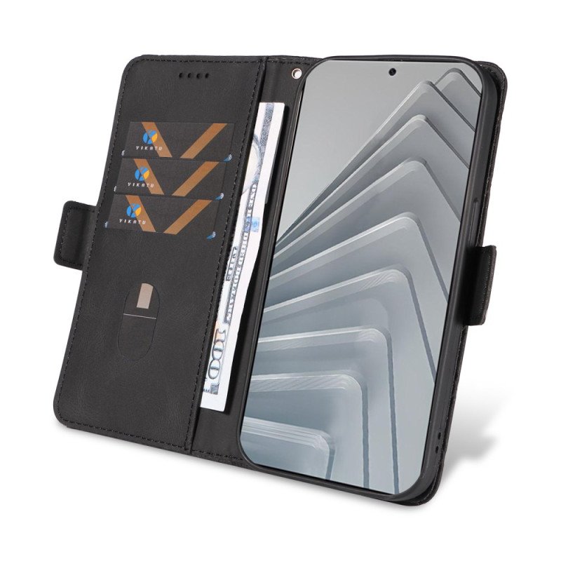 Läderskal Fodral Xiaomi Redmi Note 14 4g Diamantmönster