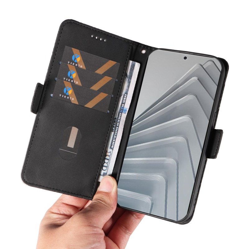 Läderskal Fodral Xiaomi Redmi Note 14 4g Diamantmönster