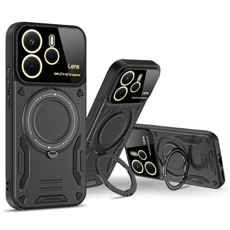 Skal För Xiaomi Redmi Note 14 4g Magnetisk Roterande Stativ