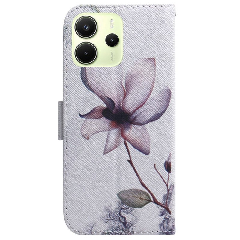 Skyddsfodral Xiaomi Redmi Note 14 4g Rosa Blomma