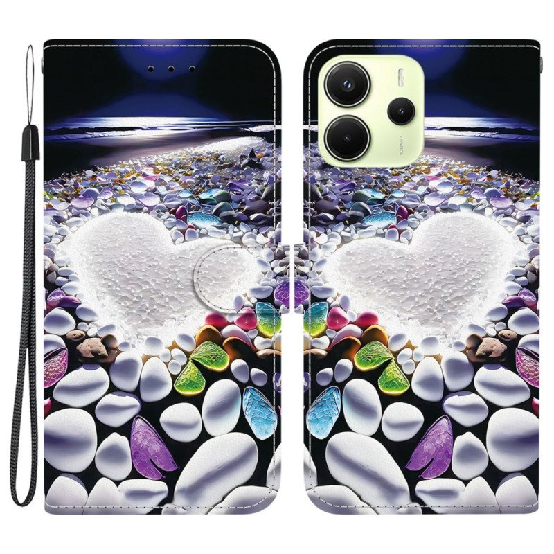 Skyddsfodral Xiaomi Redmi Note 14 4g Vitt Hjärta