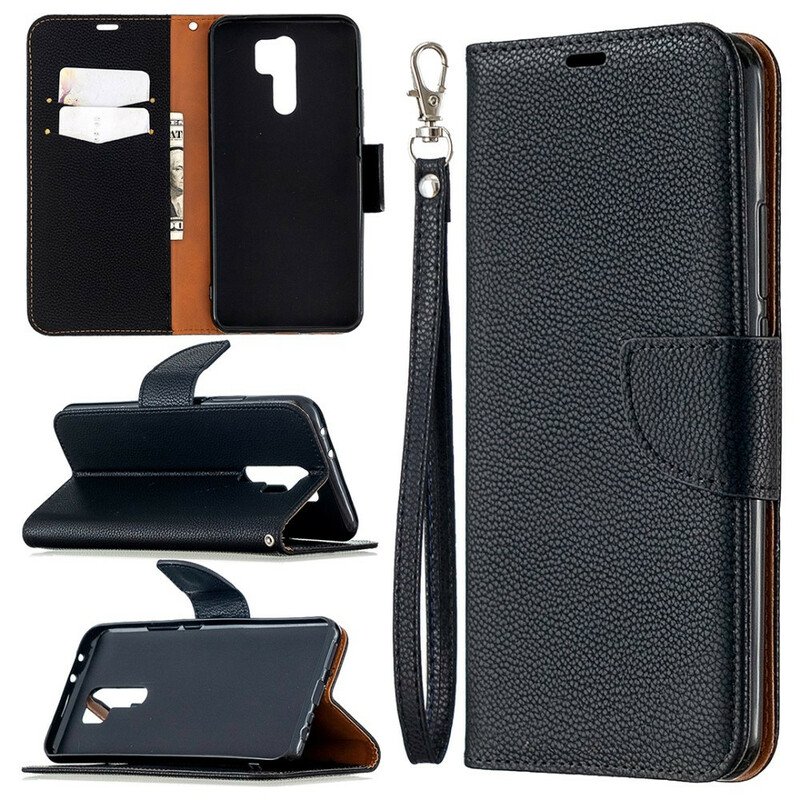 Fodral Xiaomi Redmi 9 Folio-fodral Litchi Rabat Oblique