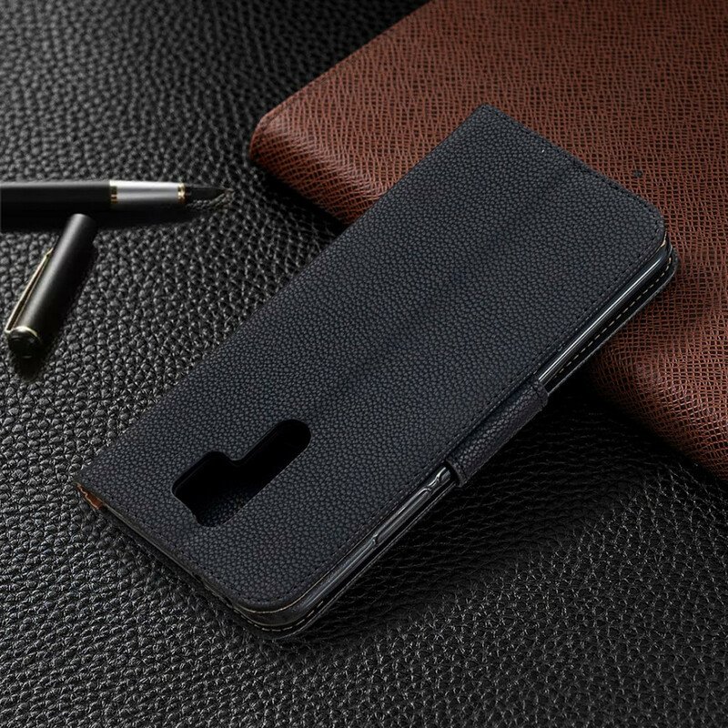 Fodral Xiaomi Redmi 9 Folio-fodral Litchi Rabat Oblique