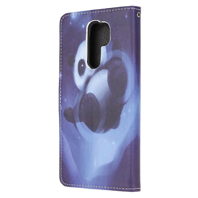 Fodral Xiaomi Redmi 9 Med Kedjar Panda Space Med Lanyard